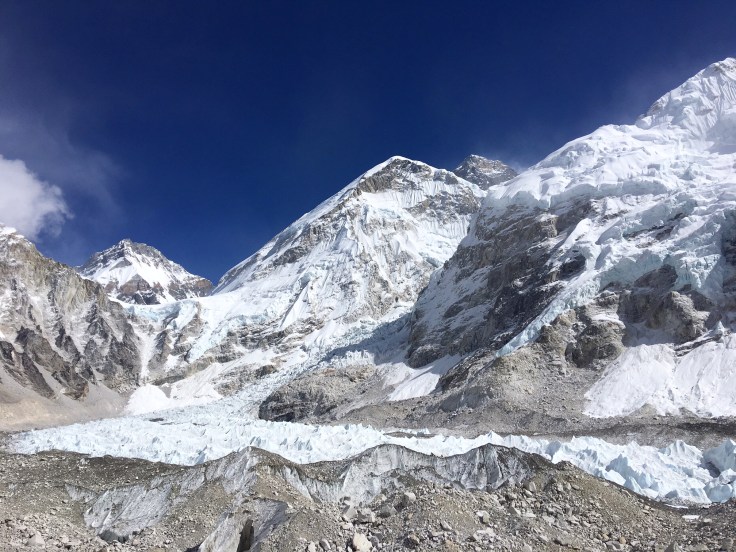 Base Camp and Khumbu Falls